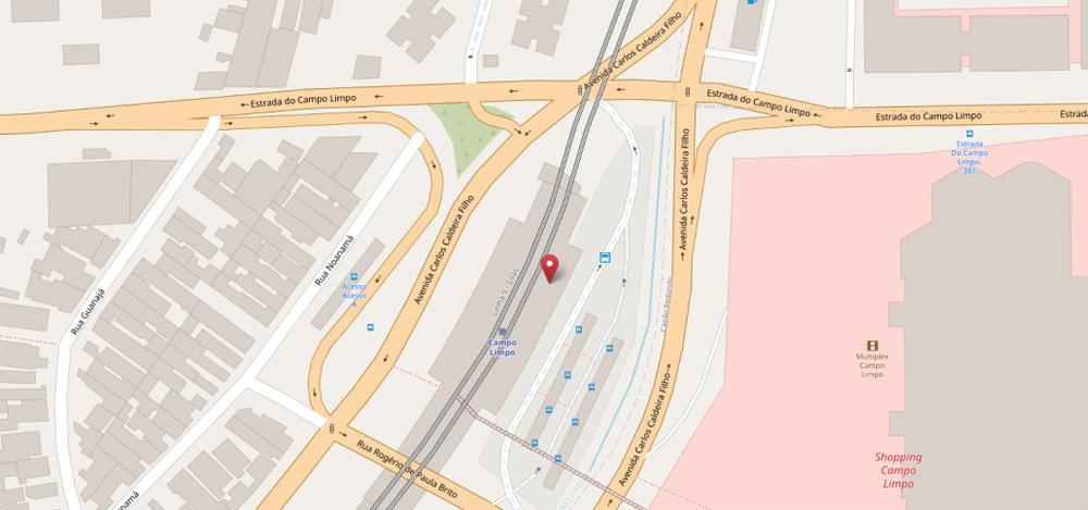 Imagem mapa_CPTM - Estação Campo Limpo