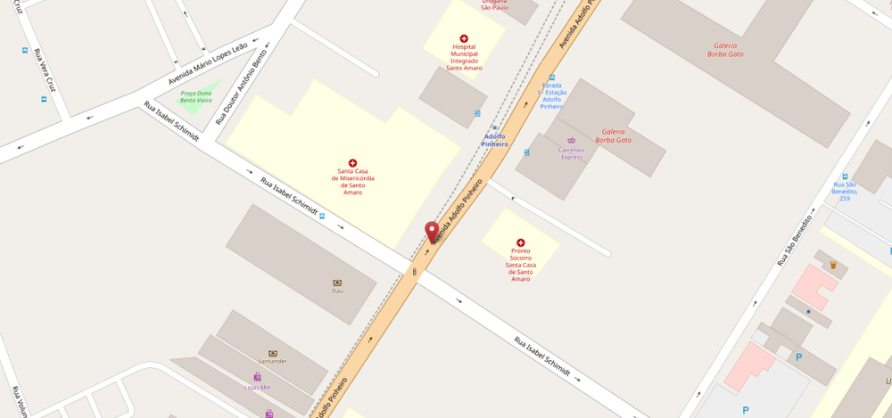 Imagem mapa_Estação Adolfo Pinheiro