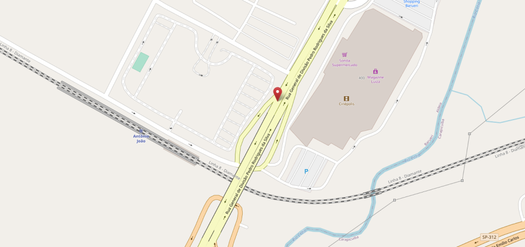 Imagem mapa_Viaduto sobre Ferrovia - Barueri